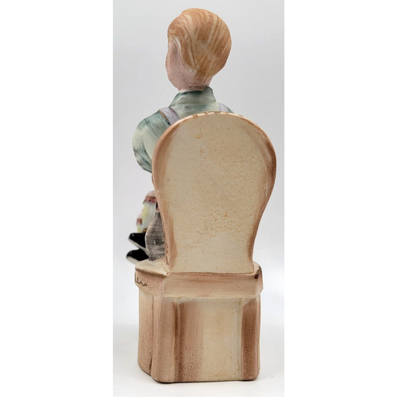 Shafford Japan Figurine Hand Painted Father with Daughter on Knee Vintage - Picture 7 of 10